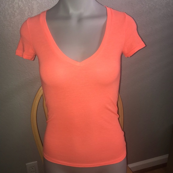 American Eagle Outfitters Tops - Neon orange American Eagle shirt